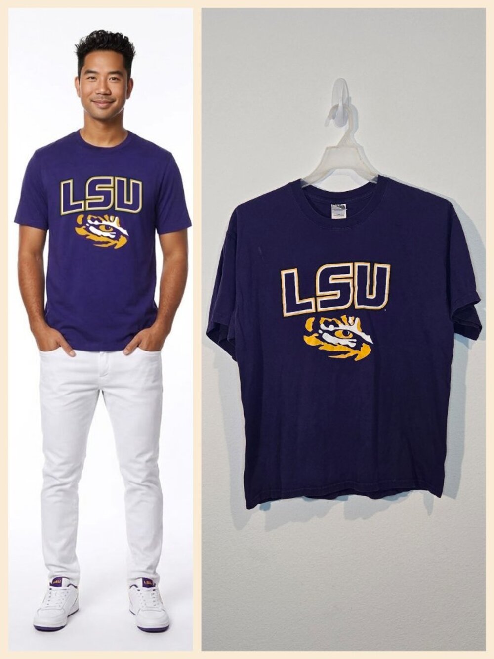 LSU TIGERS PURPLE T-SHIRTS SIZE XL